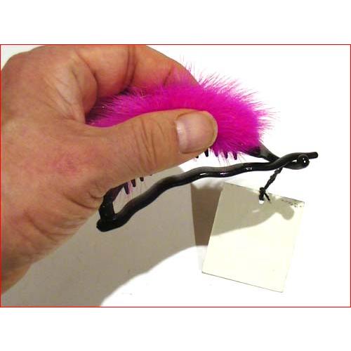 ミンクファー　バナナクリップ ピンク 髪止め ヘアクリップ 髪飾り 1223-04　プレゼント ギフト | ブランド登録なし | 02