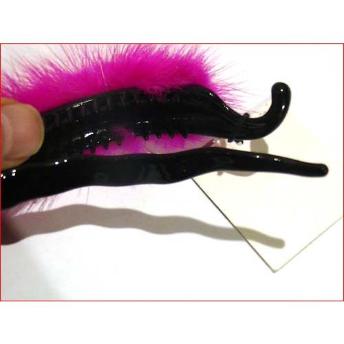 ミンクファー　バナナクリップ ピンク 髪止め ヘアクリップ 髪飾り 1223-04　プレゼント ギフト | ブランド登録なし | 04