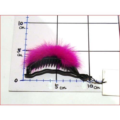 ミンクファー　バナナクリップ ピンク 髪止め ヘアクリップ 髪飾り 1223-04　プレゼント ギフト | ブランド登録なし | 06