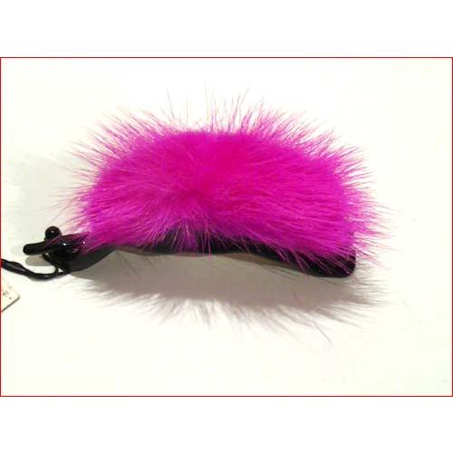 ミンクファー　バナナクリップ ピンク 髪止め ヘアクリップ 髪飾り 1223-04　プレゼント ギフト | ブランド登録なし | 07