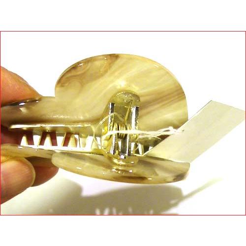 ラメ入りマーブル　ハート型クリップ ベージュ 1223-11  (髪止め ヘアークリップ 髪飾り)　プレゼント ギフト | ブランド登録なし | 05