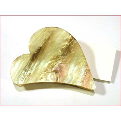 ラメ入りマーブル　ハート型クリップ ベージュ 1223-11  (髪止め ヘアークリップ 髪飾り)　プレゼント ギフト | ブランド登録なし | 06