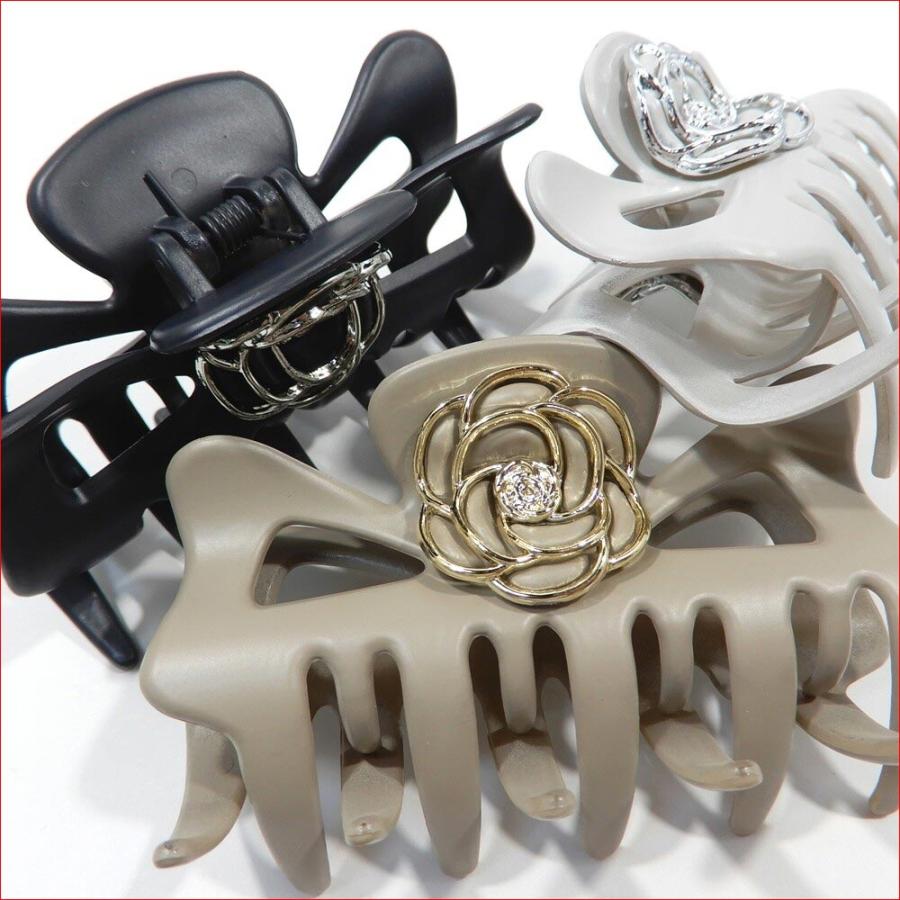 マットカラーバラ バンスクリップ 9cm 1223-323  (髪止め ヘアークリップ 髪飾り)　プレゼント ギフト | ブランド登録なし | 03