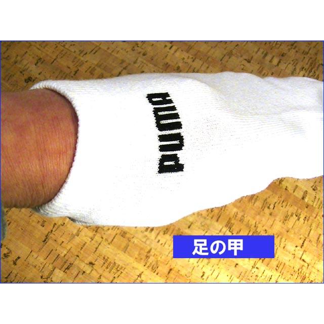 メンズソックス 在庫処分　1320円→特価  プーマ  スニーカーソックス ホワイト ３足・24-26cm Mサイズ 1429-02 | PUMA | 05