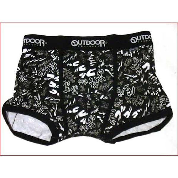 outdoor アウトドア ボクサーブリーフ ボクサーパンツ メンズＬサイズ  擬音 ブラック 1825-09　プレゼント ギフト | ブランド登録なし | 05