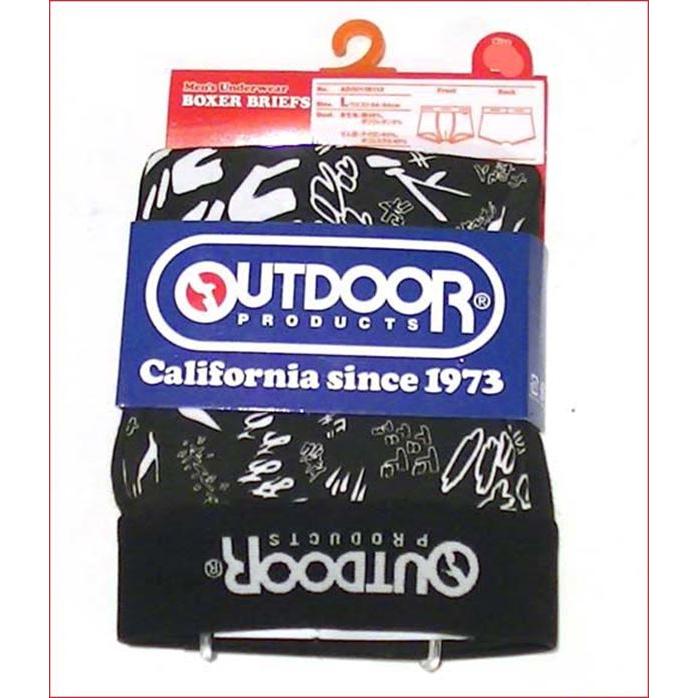 outdoor アウトドア ボクサーブリーフ ボクサーパンツ メンズＬサイズ  擬音 ブラック 1825-09　プレゼント ギフト | ブランド登録なし | 06