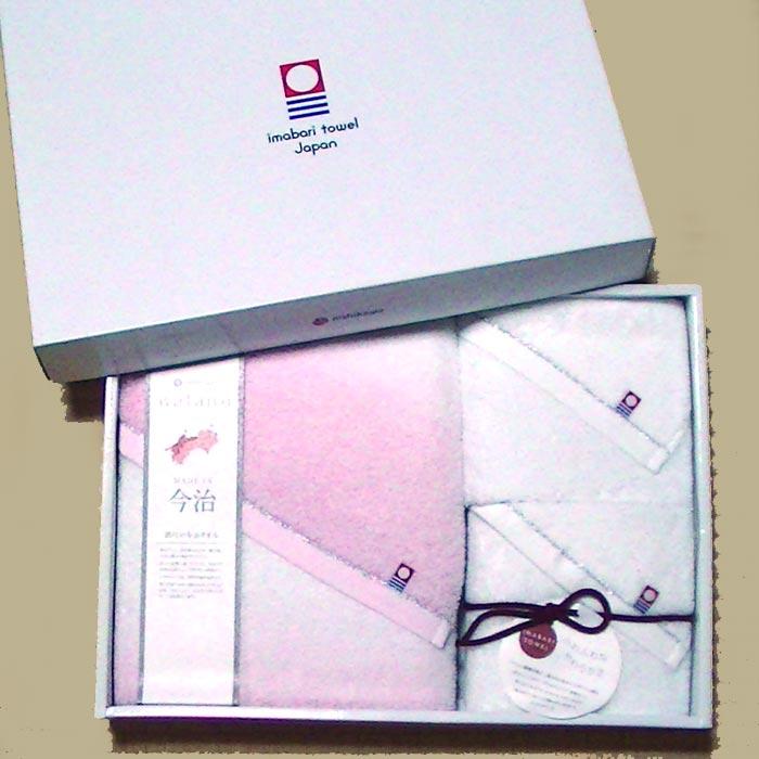 今治タオル 日本製 タオルギフトセット ふとんの西川　わたいろ バスタオル１枚、フェイスタオル２枚　ピンク 1917-13　プレゼント ギフト | 今治タオル