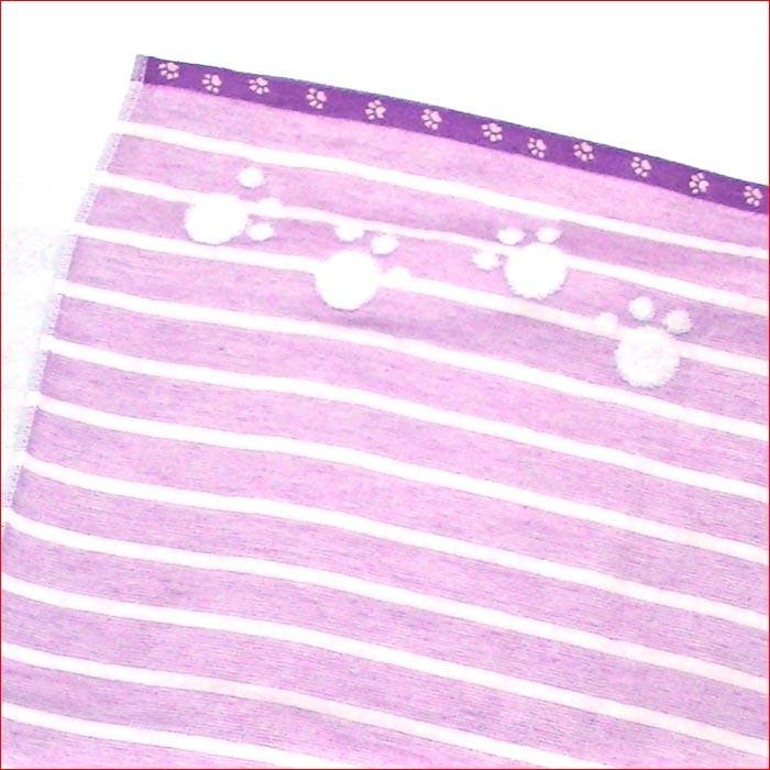今治タオル PonちゃんNEWボーダー バスタオル 日本製・パープル 1927-09 | 今治タオル | 02