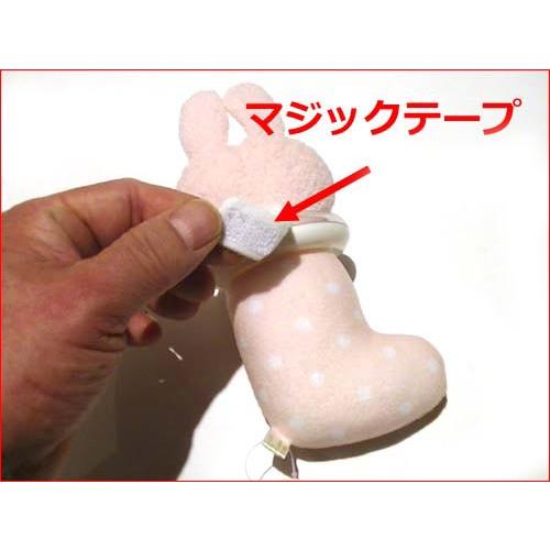 靴下マスコット 音入り ★1320円→特価  アナノカフェ ベビー ビーズがころがるかわいい音色の うさぎ　ピンク 2019-11　プレゼント ギフト | ブランド登録なし | 04