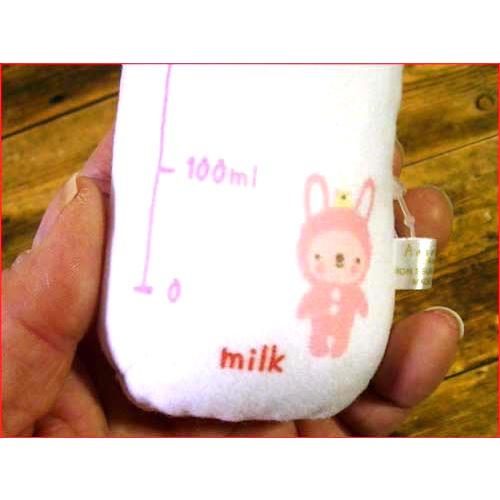 ベビー マスコット ★1320円→特価  ほ乳瓶型 [セール] 女の子　アナノカフェ ベビーミルク マスコット ラビット ピンク 2019-23　プレゼント ギフト | ブランド登録なし | 01