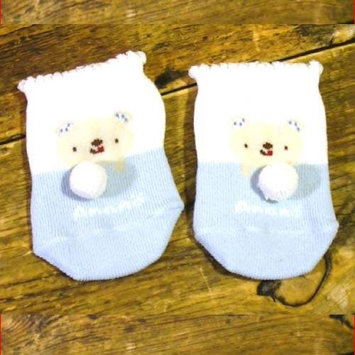 新生児 ベビー ソックス アナノカフェ 靴下 ブルー 2019-54  (モンスイユ モン・スイユ)　プレゼント ギフト | ブランド登録なし