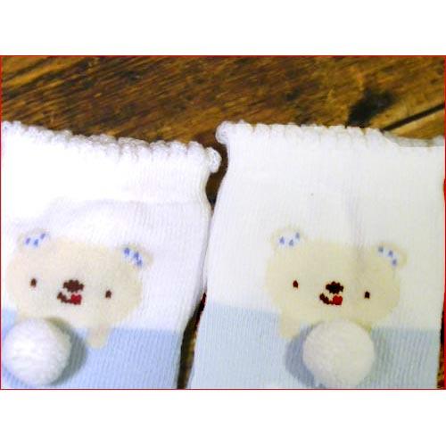 新生児 ベビー ソックス アナノカフェ 靴下 ブルー 2019-54  (モンスイユ モン・スイユ)　プレゼント ギフト | ブランド登録なし | 03