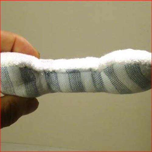 Ｐｏｎちゃんベビー 骨型　ガラガラ  SALE  男の子向き　ブルー 日本製 今治タオル 2021-18　プレゼント ギフト | 今治タオル | 02