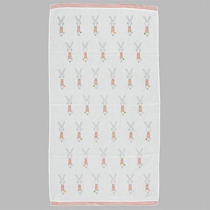 ２重ガーゼ 薄生地 バスタオル　かわいいネコちゃんがいっぱい ベビー 子供 シーツ タオルケット・ピンク 2114-01　プレゼント ギフト |  | 06