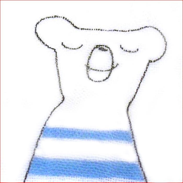 ２重ガーゼ 薄生地 バスタオル　かわいいクマさんがいっぱい ベビー 子供 シーツ タオルケット・ブルー 2114-02　プレゼント ギフト |  | 04