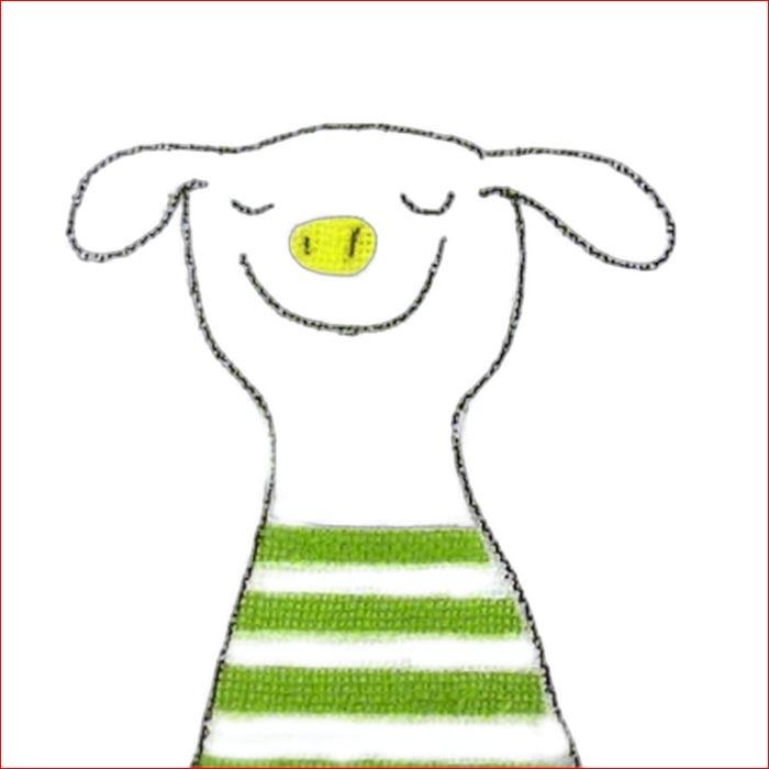 ２重ガーゼ 薄生地 バスタオル　かわいいブタさんがいっぱい ベビー 子供 シーツ タオルケット・グリーン 2114-04　プレゼント ギフト | ブランド登録なし | 05