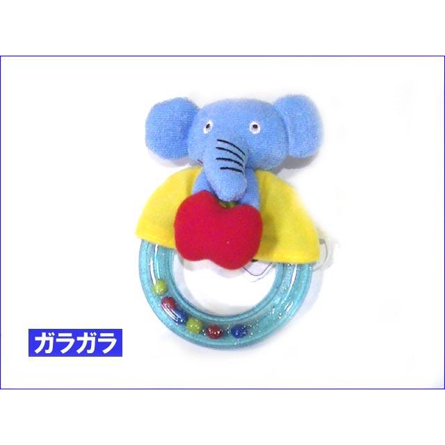 ベビーギフトセット 出産祝い　タオルハンカチ スタイ ガラガラ ラトル ぞう ブルー お祝い プレゼント 男の子 2119-34 |  | 06