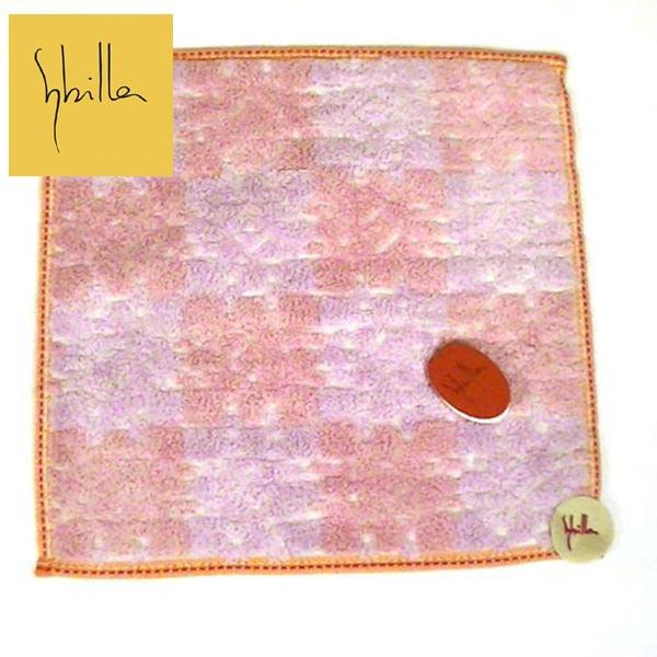 シビラ ブランド  レディース タオルハンカチ ミニタオル 花柄・ピンク 2213-10　プレゼント ギフト | Sybilla
