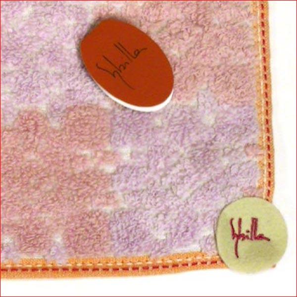 シビラ ブランド  レディース タオルハンカチ ミニタオル 花柄・ピンク 2213-10　プレゼント ギフト | Sybilla | 01