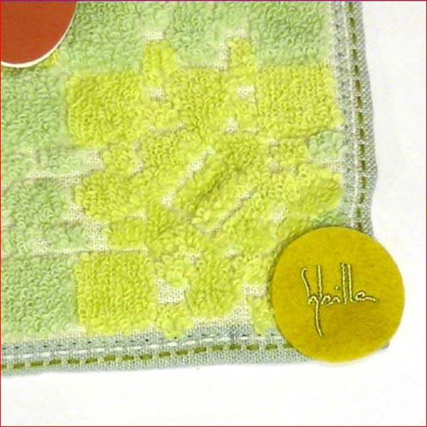 シビラ ブランド  レディース タオルハンカチ ミニタオル 花柄・グリーン 2213-11　プレゼント ギフト | Sybilla | 01