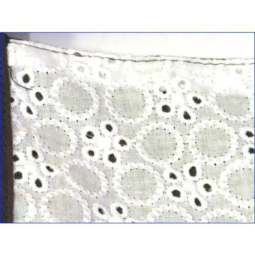 コットンエプロン　後ろひも結び 胸元レース エプロン ブラウン 2312-03　プレゼント ギフト | ブランド登録なし | 02