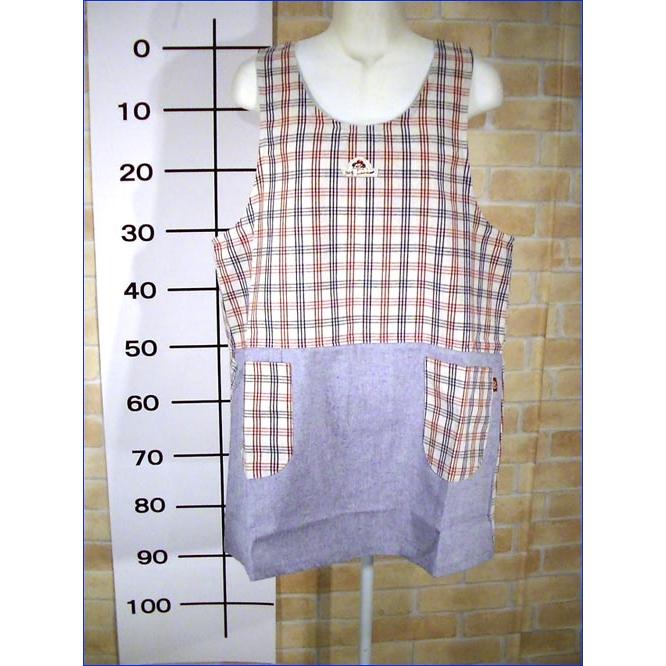 エプロン うしろ・ボタン＆ひも結び チェック柄 エプロン 2313-28　プレゼント ギフト | ブランド登録なし | 10