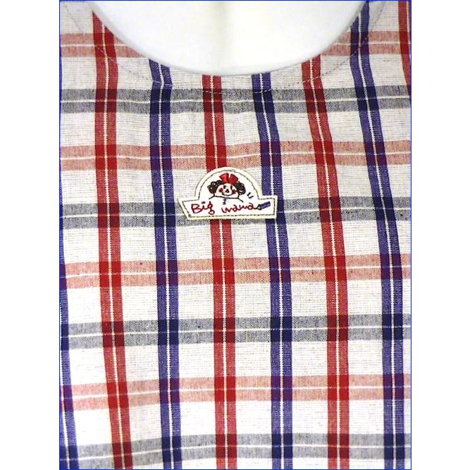 エプロン うしろ・ボタン＆ひも結び チェック柄 エプロン 2313-29 | ブランド登録なし | 01