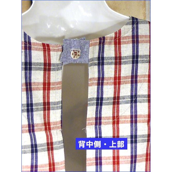 エプロン うしろ・ボタン＆ひも結び チェック柄 エプロン 2313-29 | ブランド登録なし | 07