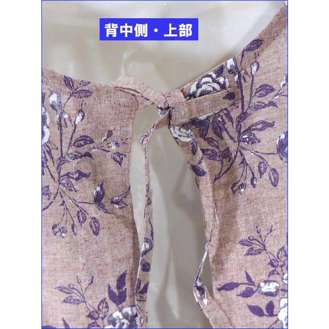 ローズ柄 エプロン　上下紐結び エプロン レース付きポケット・ピンク 2315-33　プレゼント ギフト | kusuguru | 08