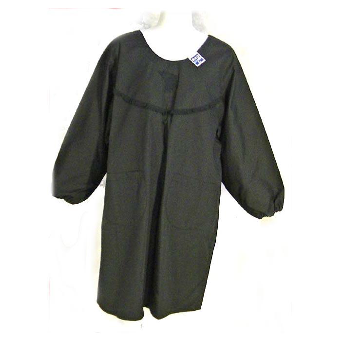 形態安定加工　イージーアイロン フォーマル かっぽう着 割烹着　Ｌサイズ ブラック 2319-07　プレゼント ギフト | ブランド登録なし