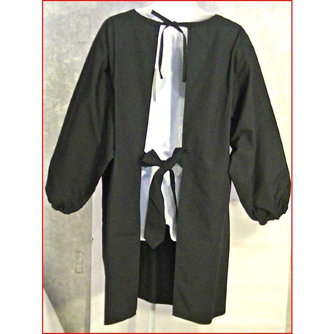 形態安定加工　イージーアイロン フォーマル かっぽう着 割烹着　Ｌサイズ ブラック 2319-07　プレゼント ギフト | ブランド登録なし | 05