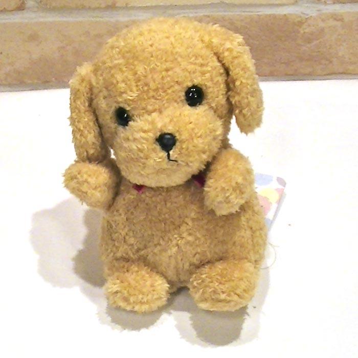 ぬいぐるみ トイプードル・薄茶 手乗りサイズ ふわふわ ふんわり ふかふか お土産 ギフト プレゼント 2329-46 | 