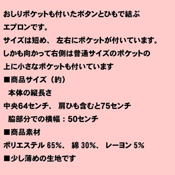 エプロン うしろ・ボタン＆ひも結び 細かチェック柄 エプロン 2413-27　母の日 プレゼント ギフト 贈り物 お祝い | ブランド登録なし | 10