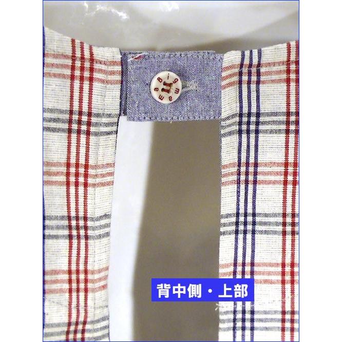 エプロン うしろ・ボタン＆ひも結び チェック柄 エプロン 2413-28　母の日 プレゼント ギフト 贈り物 お祝い | ブランド登録なし | 07