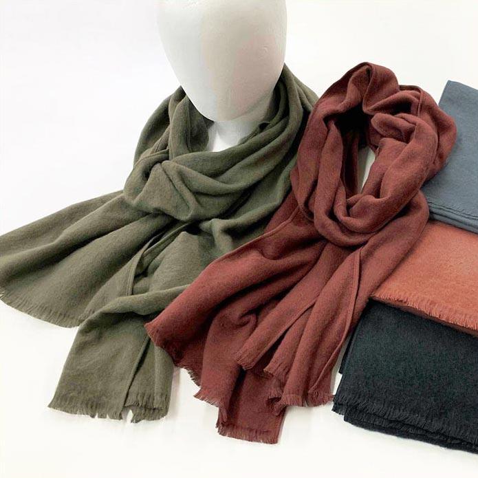 起毛 無地 なめらかあったかマフラー　日本製 専用パッケージ入り 2423-015 | 