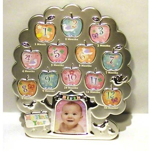 フォトフレーム 写真立て リンゴの木 １２ヶ月 ベビー フォトフレーム シルバー 0712 34 1出産祝い 誕生日 アップルツリー 子供 男の子 女の子 0712 34 おしゃれ雑貨 Tkコレクション 通販 Yahoo ショッピング