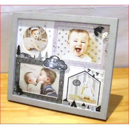 フォトフレーム 写真立て モノトーンクリスタル ベビー フォトフレーム ４窓フォトフレーム 0712 43 In ギフト お祝い 出産祝い おしゃれ かわいい 0712 43 In おしゃれ雑貨 Tkコレクション 通販 Yahoo ショッピング