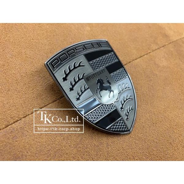 在庫有!!即納】フロントボンネット クレスト エンブレム ポルシェ純正 