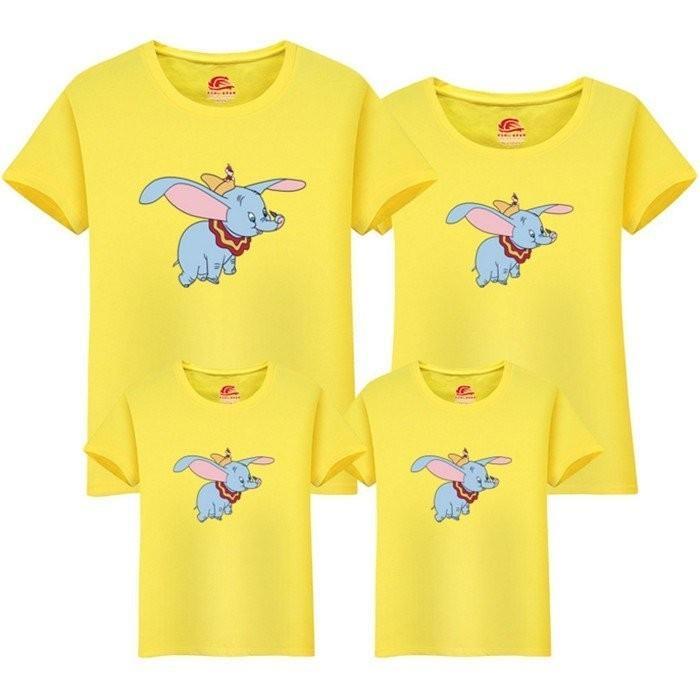 子供服　ダンボのプリント　親子服　半袖Tシャツ家族Ｔシャツ　半袖ヘッドＴシャツ 　家族お揃い カップル 　親子お揃い 親子ペアルック｜tkfuture｜05