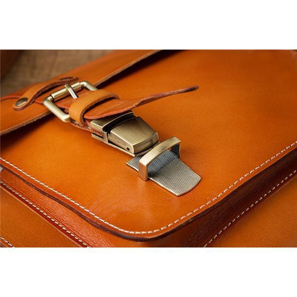 メンズ バッグ 手染め手縫い YKK 栃木レザーショルダーバッグ 総