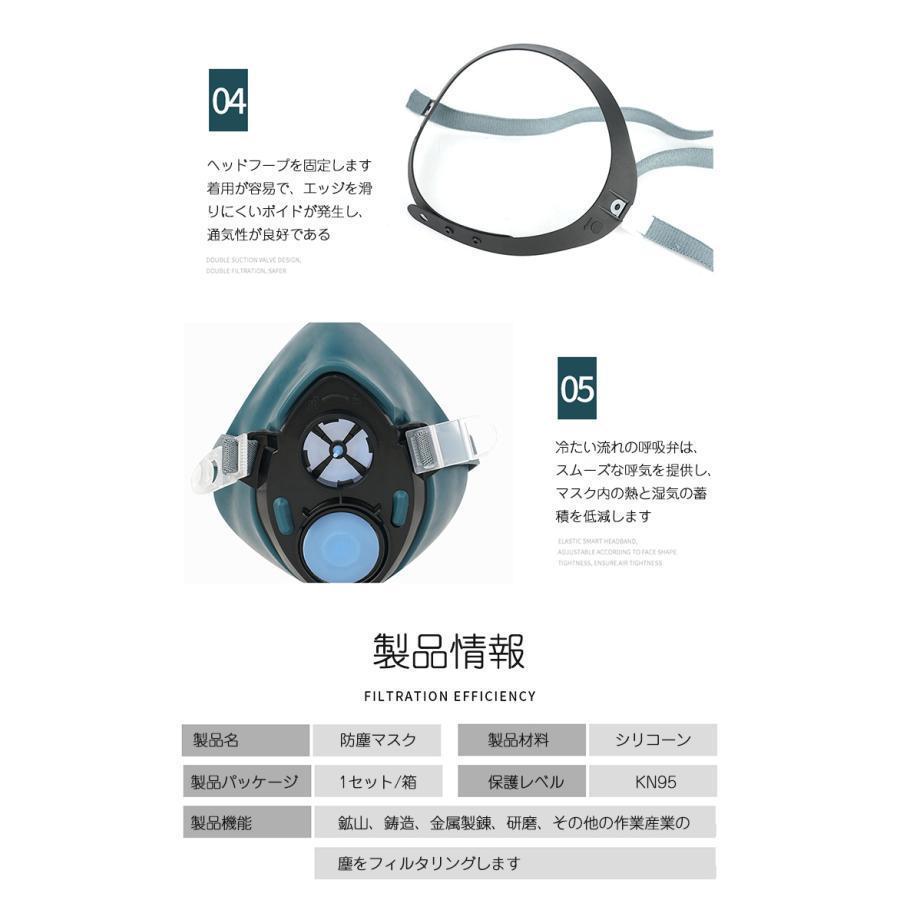 KN95防塵マスク 防毒マスク 黄砂 塵 埃 悪臭防止 スモッグ 塗装 スプレー 実験室 溶接 スムーズな呼吸｜tkfuture｜15