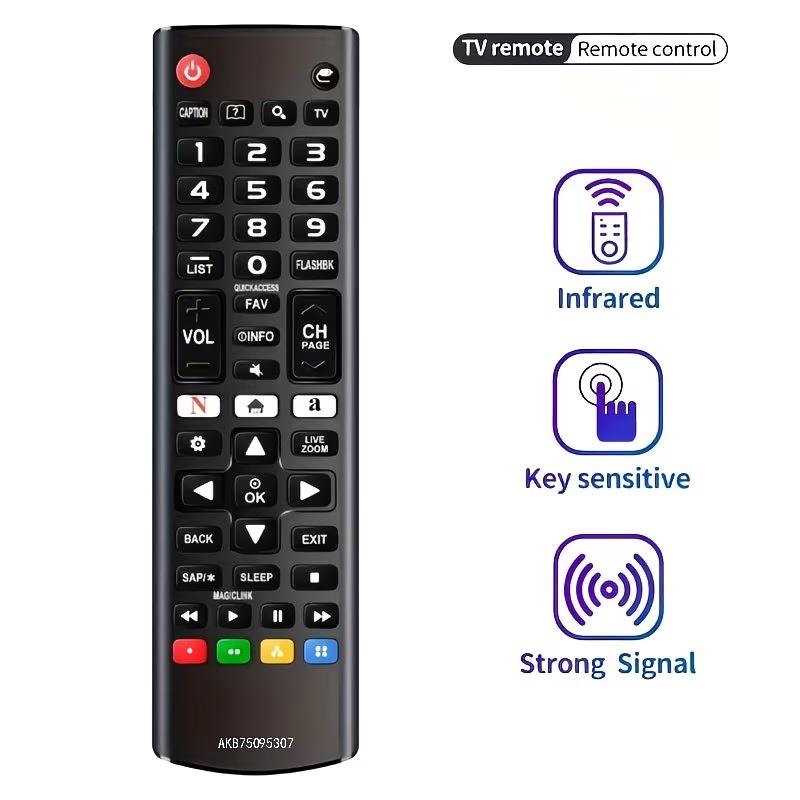 LG全TVモデル対応汎用赤外線リモコン LGスマートHDテレビ、LCD、LED