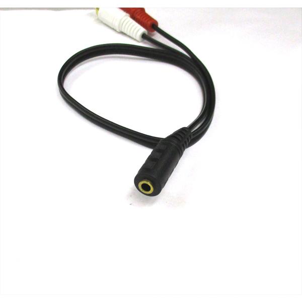 オーディオケーブル 3.5mmステレオミニ(メス)- 2RCA (オス) 35cm |  | 01