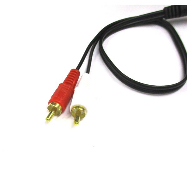 オーディオケーブル 3.5mmステレオミニ(メス)- 2RCA (オス) 35cm |  | 02