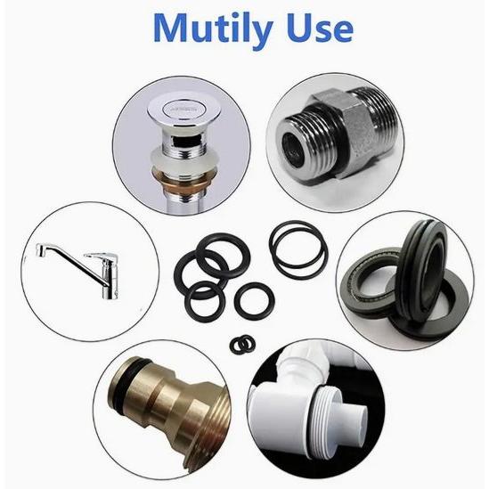 Oリング パッキン 18サイズ ゴム製Oリング詰め合わせキット: 車の修理、配管、空気およびガス接続用のプログレードのシーリングガスケット |  | 02