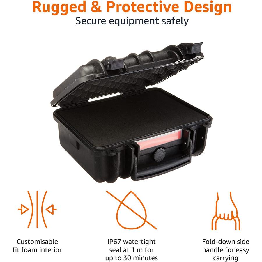 カメラバッグ 一眼レフ用 ハードケース Sサイズ Amazonベーシック