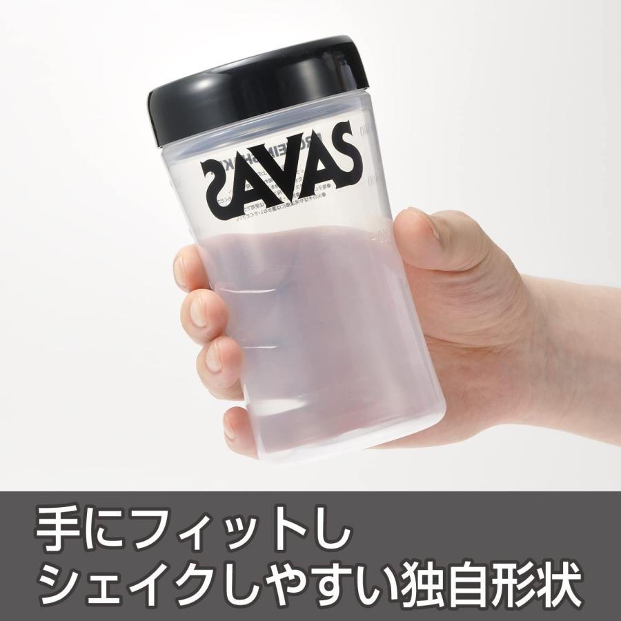 明治 ザバス(SAVAS) プロテインシェイカー (500mL) 黒(Black) 1個 (ボディ透明)｜tkhc｜03