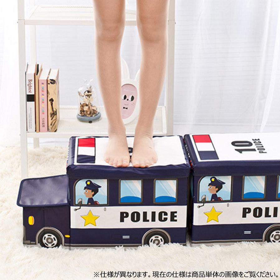 収納ボックス 座れるおもちゃ箱 おしゃれ かわいい ふた付き 収納 おもちゃ箱 簡易組み立て 省スペース バス パトカー 消防車 Tkk T K K 通販 Yahoo ショッピング