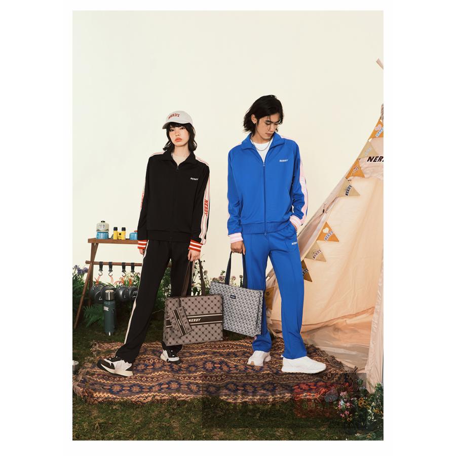 NERDY ジャージ レディース 上下 セットアップ パープル ベージュ 男女