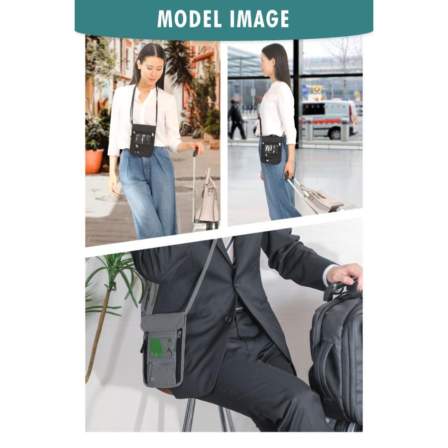 パスポートケース 首下げ スキミング防止 セキュリティポーチ 海外旅行